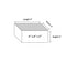 Square Styrofoam Cake Dummies (4" Inches)